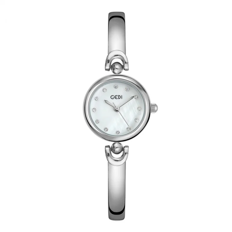INS Style Simple Design Small Exquisite round Dial Bangle Watch Fashionable Korean All-Match Quartz Watch