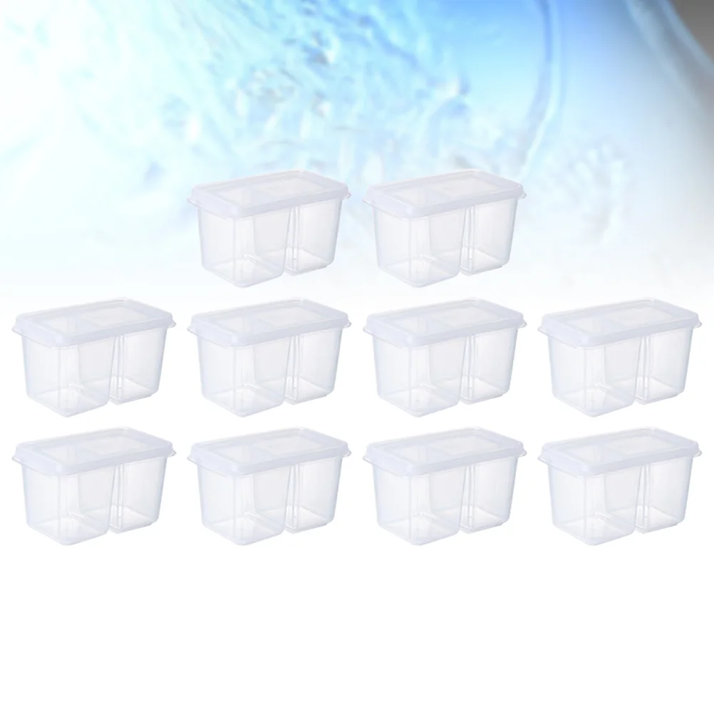 

10 Pcs Box Sauce Containers Storage Saver Storage Container Lid Mini Onion Ginger Garlic Storage Box