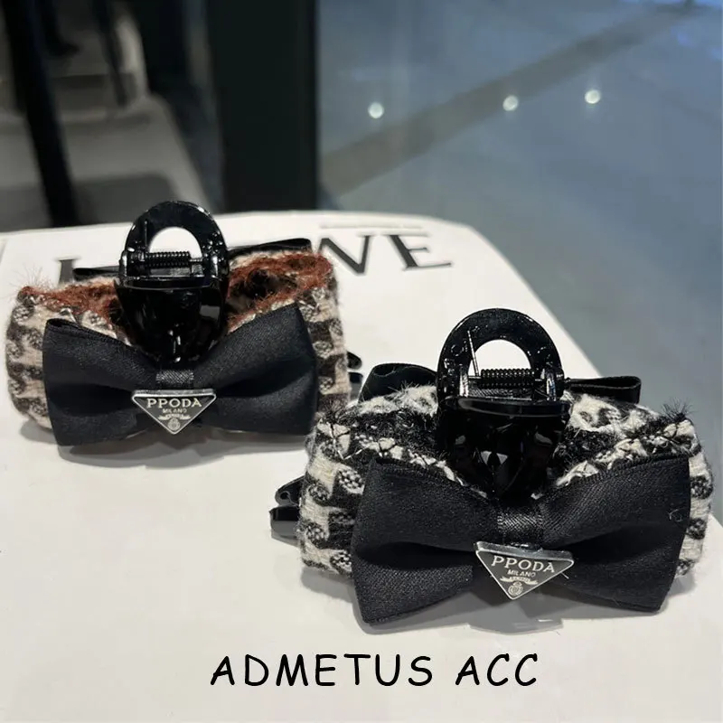 

BlackBowKnot Hairpin Female Grip Small Shark Clip Headdress Hairpin Grip Female.