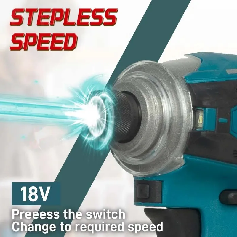 Аккумуляторная электрическая дрель Makita DTD172 с бесщеточным двигателем высокая