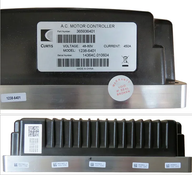 Контроллер электродвигателя переменного тока Curtis 450A 1238-6401 48 В/80 в контроллер