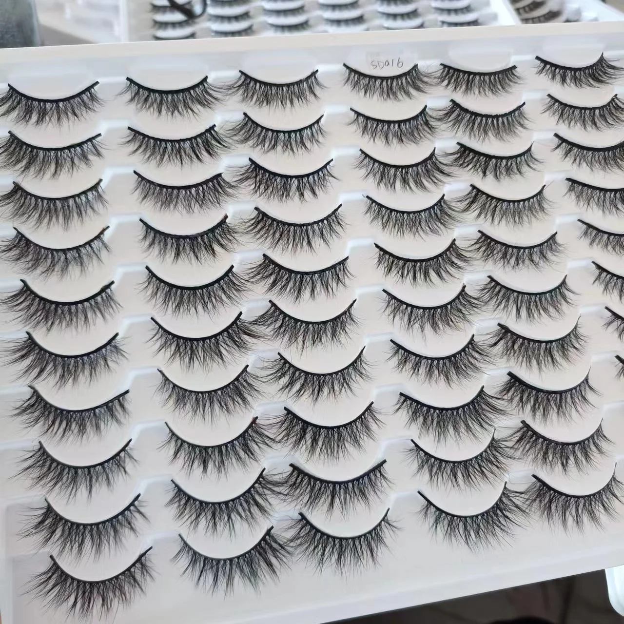 Ресницы для макияжа мягкие пушистые 3D норковые накладные ресницы толстые