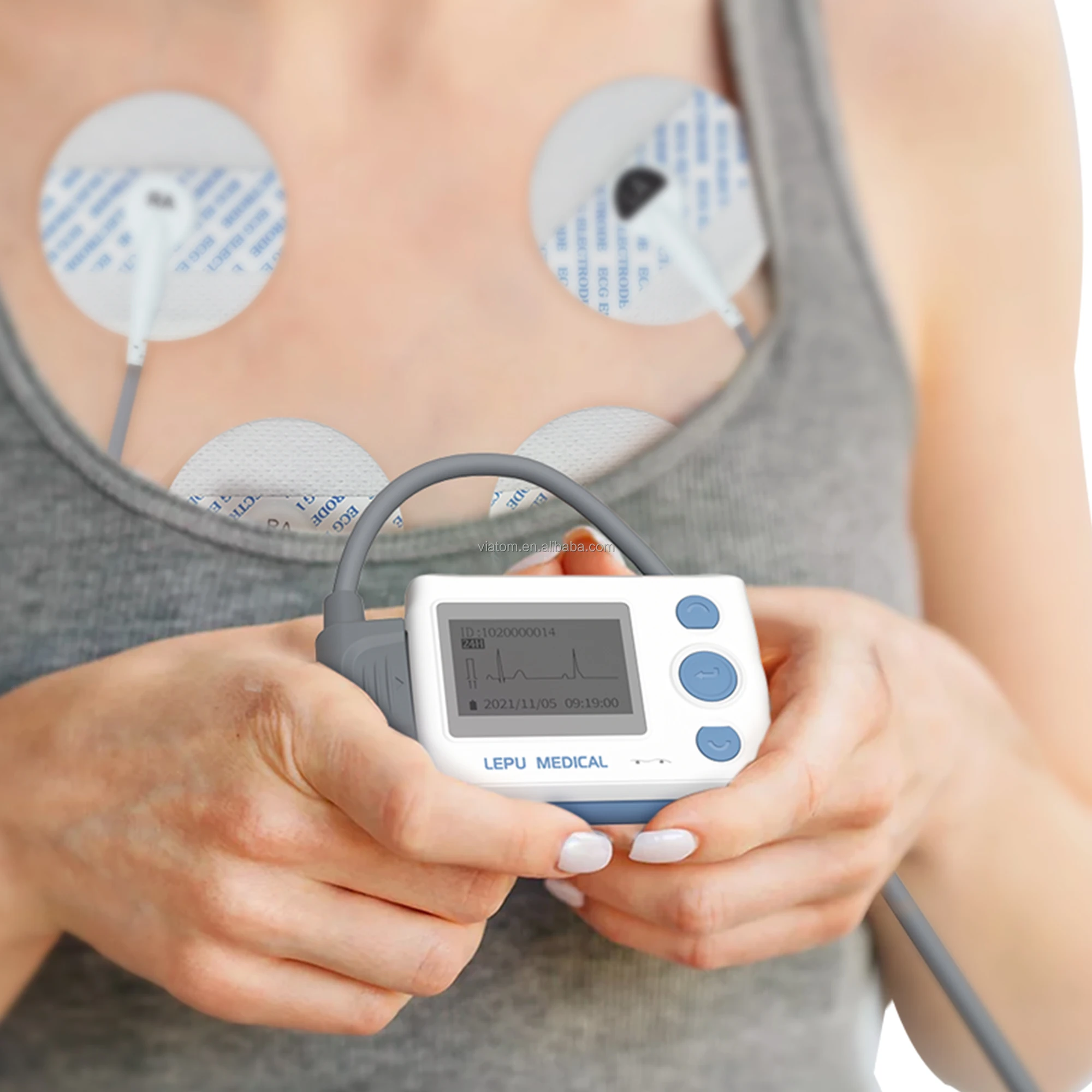 

TH12 Home Holter Ecg 12-канальный, размер ладони, легкий 12-дюймовый Holter рекордер с интеллектуальным анализом, 24 часа Ecg ing