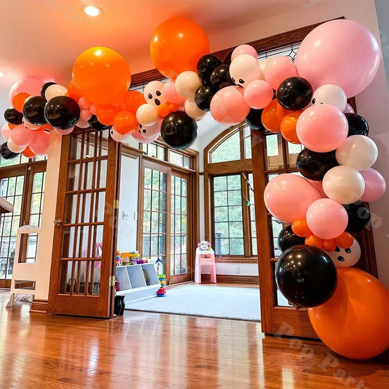 

103 шт., набор украшений для Хэллоуина, оранжевого, черного, белого цветов