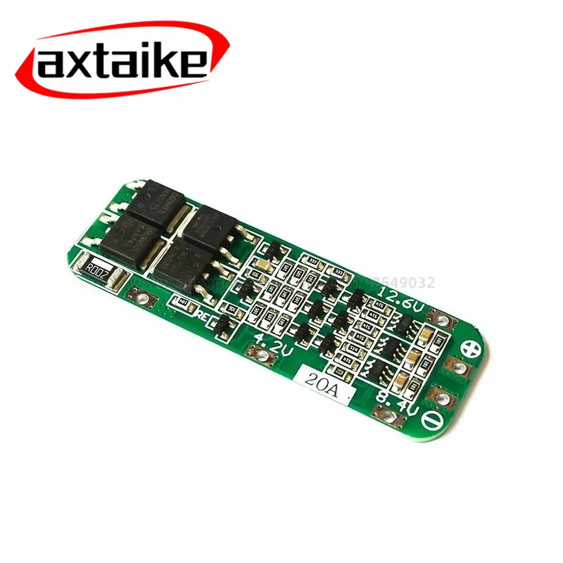 Литий-ионный аккумулятор 3S зарядное устройство 18650 20 А Стандартная плата для