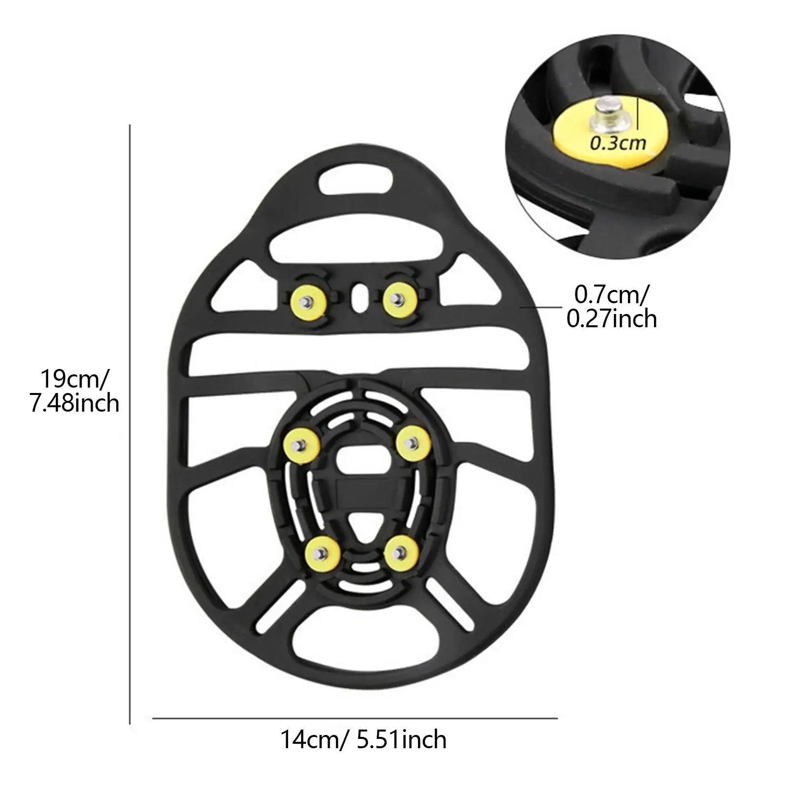 Захваты для льда снега захваты универсальные 6 шипов скобы ходьбы по снегу