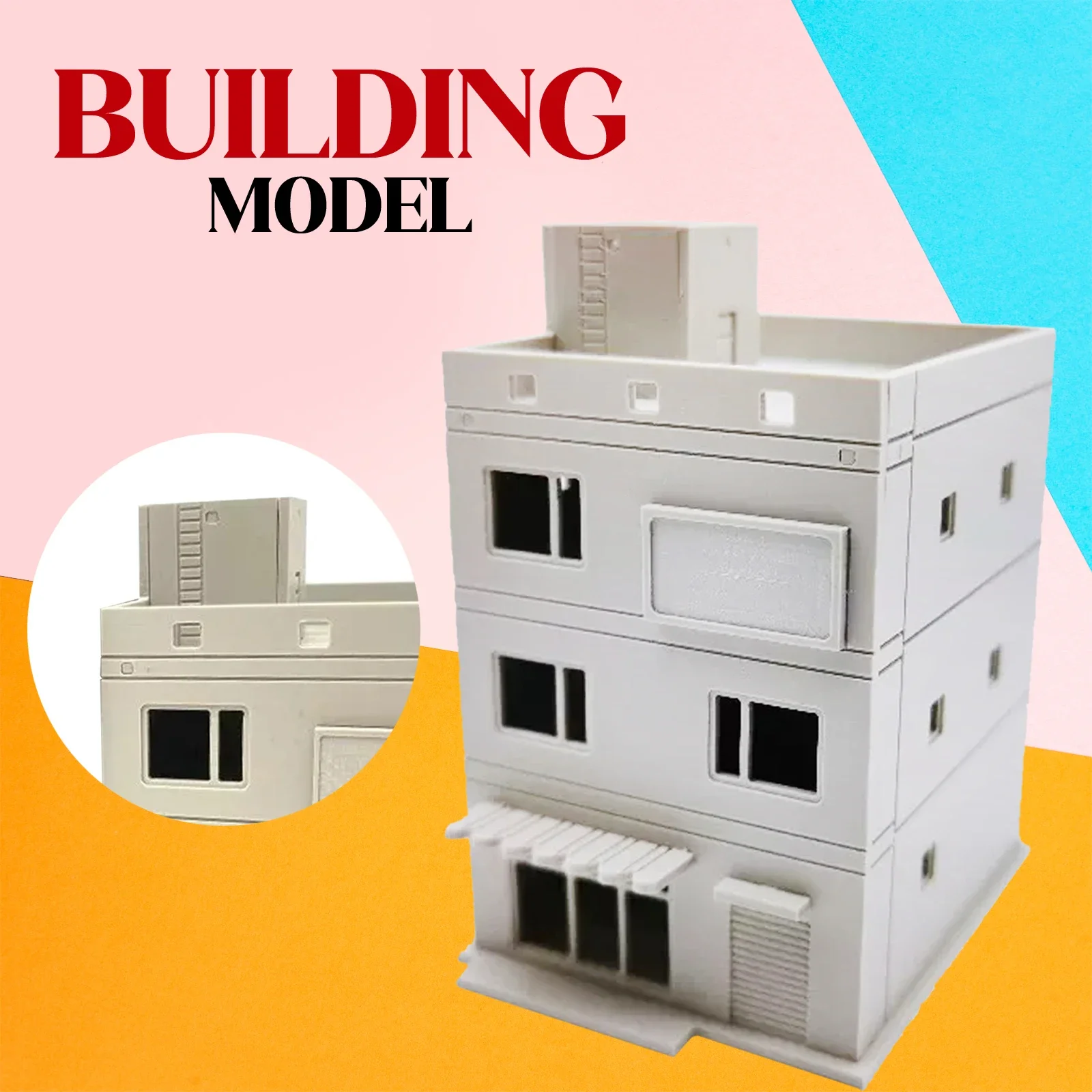 1:64 строительный поезд макет железной дороги модель дома японская архитектура