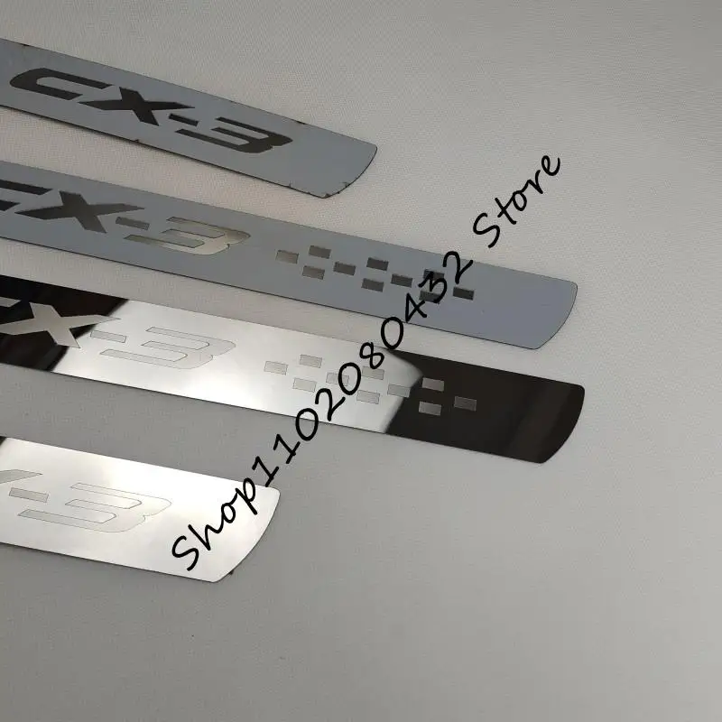 Бесплатная доставка Для Mazda CX-3 CX3 2016-2021 Накладка на порог из нержавеющей