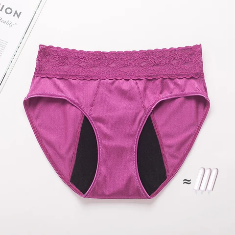 4-Layers Menstrual Period Panties For Women Incontinence Underwear Heavy Absorbent Leakproof Lingerie Lace Briefs Women Panties