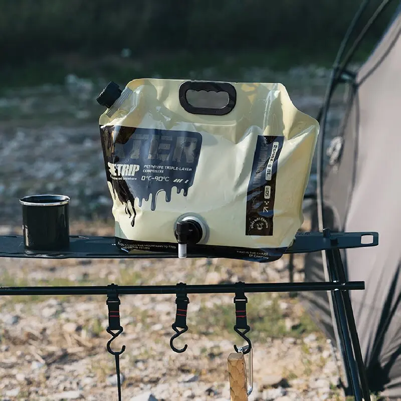 Портативное Складное Ведро Для Воды Shine Trip 8 Л Большая Емкость Пищевая Сумка