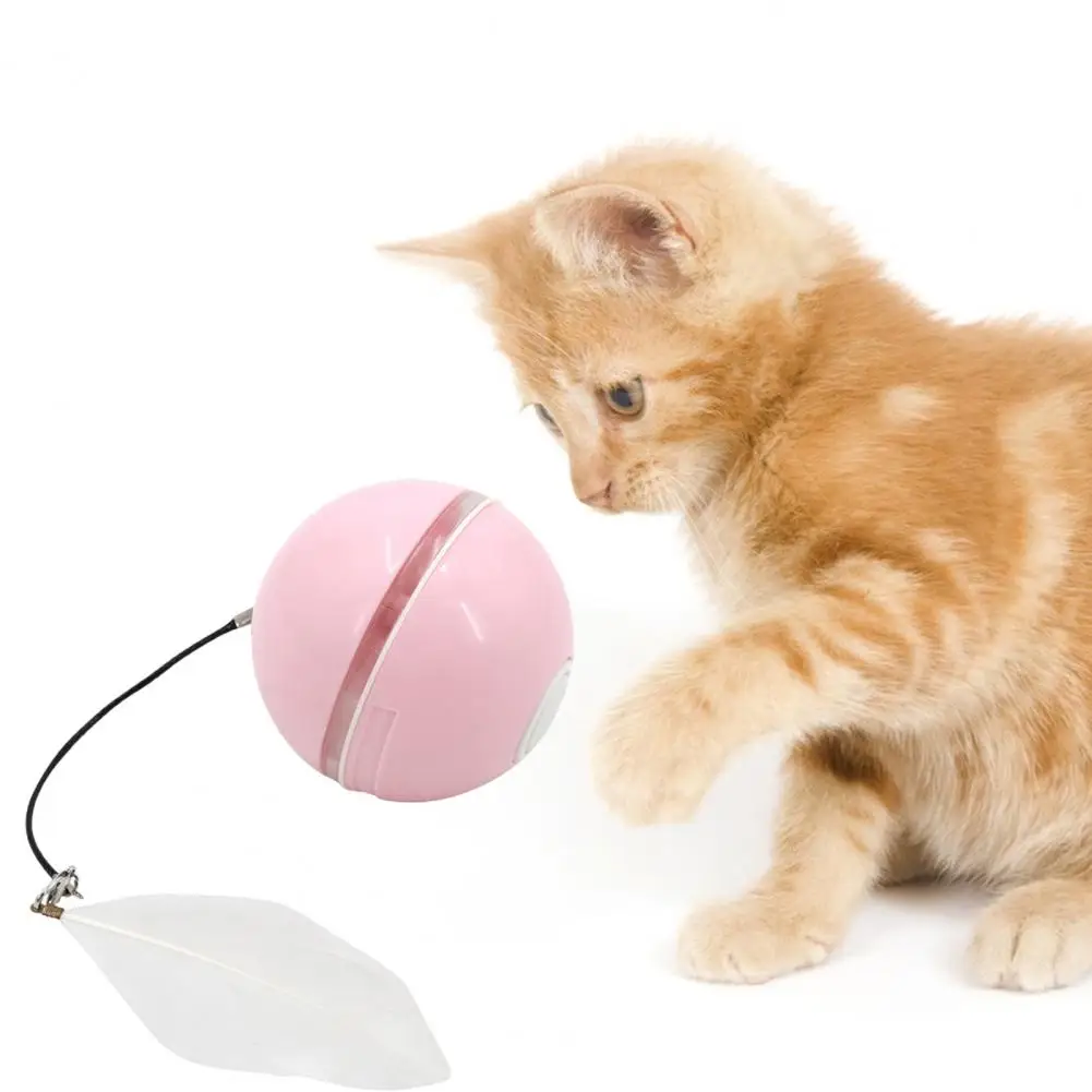 

Smart Cat Toy Attractive USB Charging Bite Resistant Automatic Rolling Ball Cat Interactive Toy Pet Toy