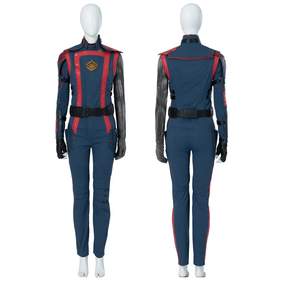

CosDaddy Guardians Galaxy Nebula Cosplay Costume Adult Women Jumpsuits Vest Shirt Pants Belt Suits Halloween Carnival Costume