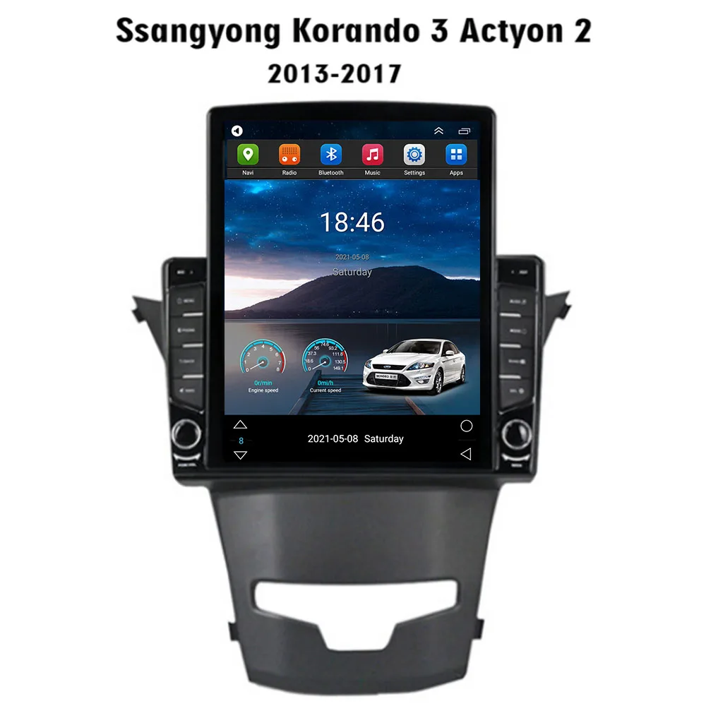 

Android 12 For Tesla Style Vertical Screen Car Radio Stereo Multimedia Audio Player For SsangYong Korando 3 Actyon 2 2013-2035