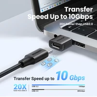 2 переходника Type-C на USB-A от UGREEN за 248 руб с купоном продавца#1