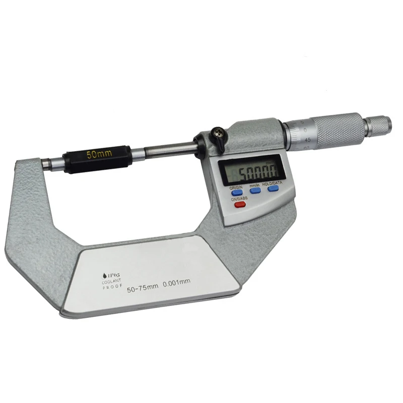 Высококачественный цифровой микрометр 0-25-50-75-0 001 мм водонепроницаемый внешний IP65