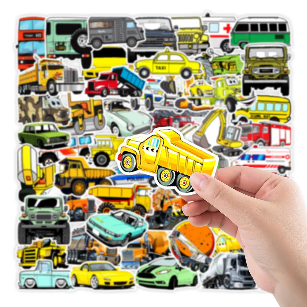 

10/30/50PCS Special Vehicles Car Graffiti Stickers Cartoon Decals Skateboard Guitar Suitcase Motorcycle Toys Sticker Gift New