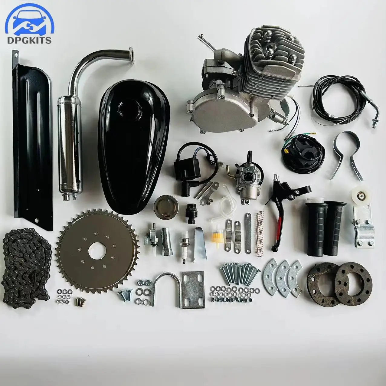 

Комплект DPGKITS: 1 шт. 80-кубовый 2-тактный двигатель для велосипеда, модификация для переоборудования в бензиновый двигатель, аксессуары для модификации велосипеда, оптом