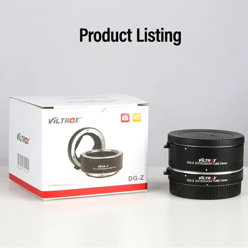 Фото Адаптер-удлинитель для макросъемки AF Macro Extension Tube Lens Adapter Viltrox DG-Z Nikon Z с автофокусом для камер Nikon Z (Z6 II, Z7, Z50, Z7 II, Z5, Z9, Zfc) №1