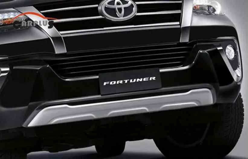 Фото Подходит для Toyota Fortuner 2015 2016 2017 нержавеющая сталь передний и задний бампер автомобиля защитная пластина №3