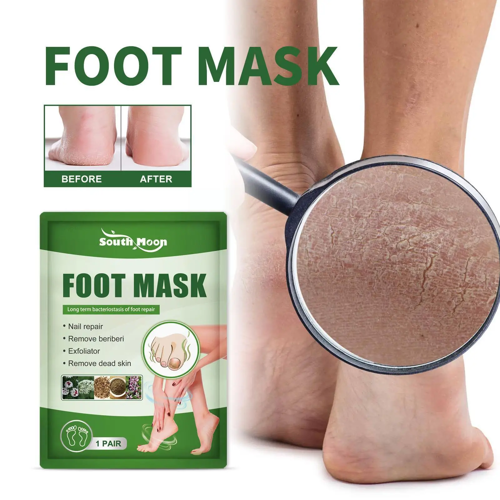

Feet Exfoliating Foot Masks Pedicure Socks Scrub For Remove Dead Skin Exfoliating Heels Foot Peeling Mask For Foot Spa R7W2