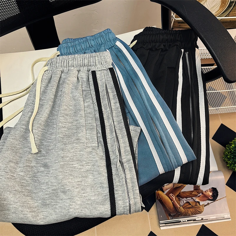 Summer Casual Shorts Ins Tide Brand Solid Color Loose Straight Drape Five-point Sports Pants Five-point Pants Trendy Ins
