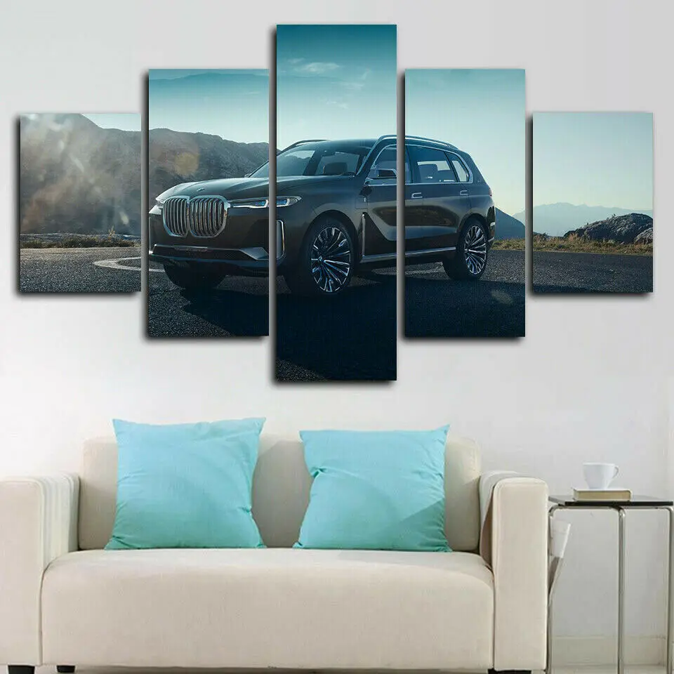 

SUV Car 5 Панель Холст печать на стене художественный плакат украшение для дома Женский Декор 5 шт. Декор для комнаты картины без рамки