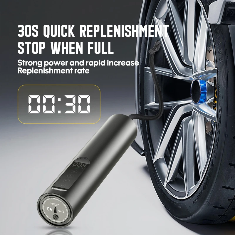 Tire Inflator Car Portable Air Compressor Pump Air Compressor For Auto Car Motorcycles Bicycles Dc 12 Volt