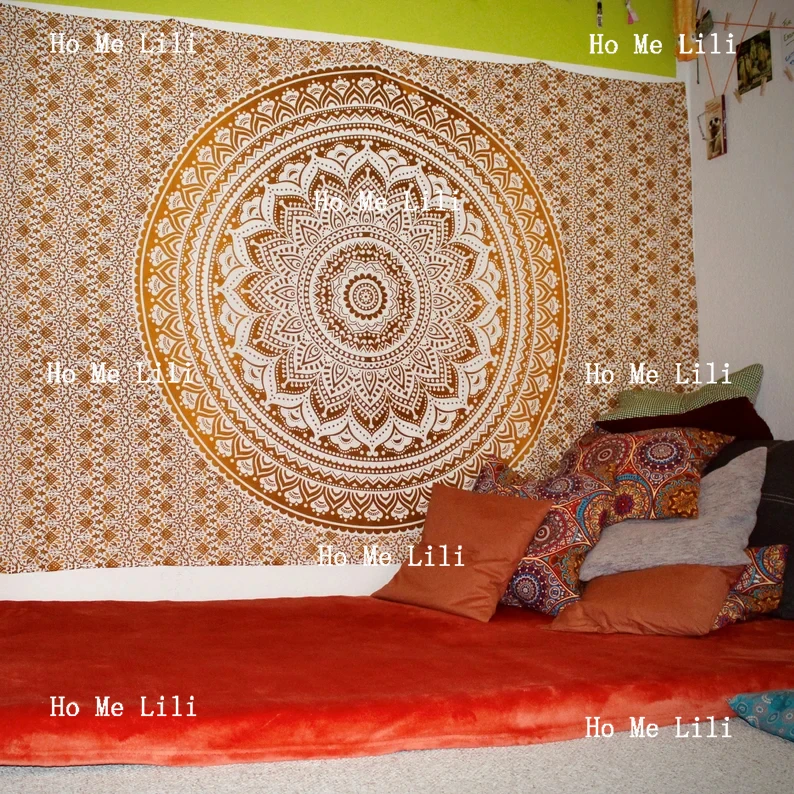 Гобелен Мандала в коричневой цветовой проекции