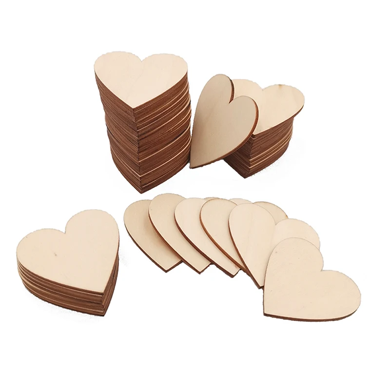 

2pcs 130mm Wood Heart Cutouts Unfinished Wooden Heart Slices Blank Wood Heart Slices for Christmas, Wedding, Valentine, DIY
