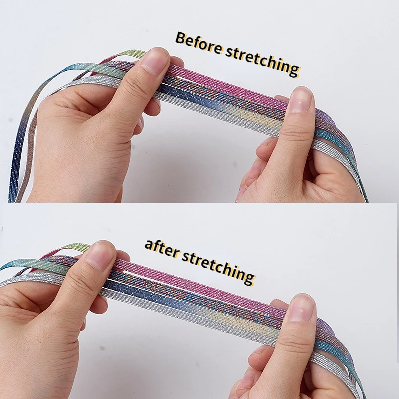 New Elastic No Tie Shoelaces Colorful Flat  Sneakers Shoelace Semicircle Locking  Lazy Laces for Kids Adult Shoes Lace Strings