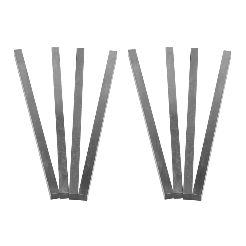

LBER 8 Pcs CNC Lathe HSS Square Cutting Tool Bits Bar 8Mm X 8Mm X 200Mm Gray