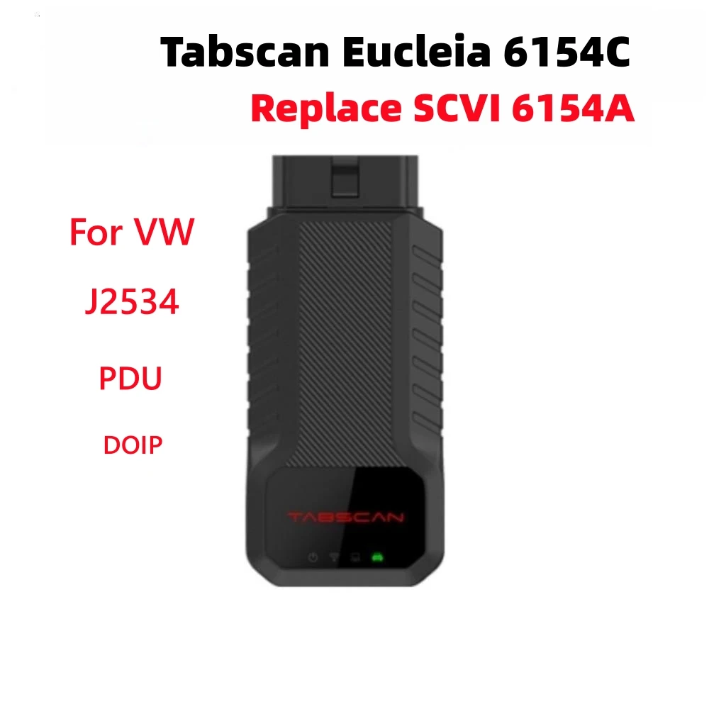 Диагностический инструмент Tabscan Eucleia 6154C OBD2 для VW, поддержка кодирования ECU J2534 PDU, протоколы DOIP, замена SVCI 6154A, лучшее качество
