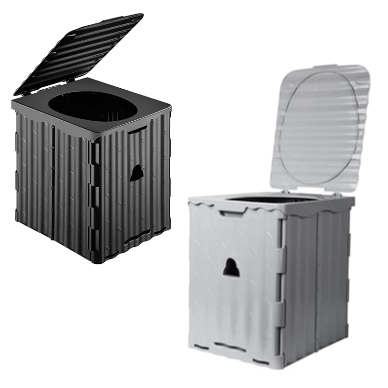 

Portable Toilet For Camping Extra Large Travel Toilet Camping Foldable Camp Toilet For Car/Boat/Hiking/Beach