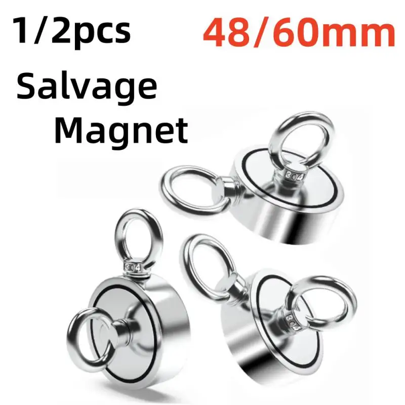 Сильный неодимовый магнит двухсторонний поисковый магнитный крючок супермощный