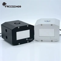 freezemod all metal water tank lcd mirror dual temperature display for computer water cooling system