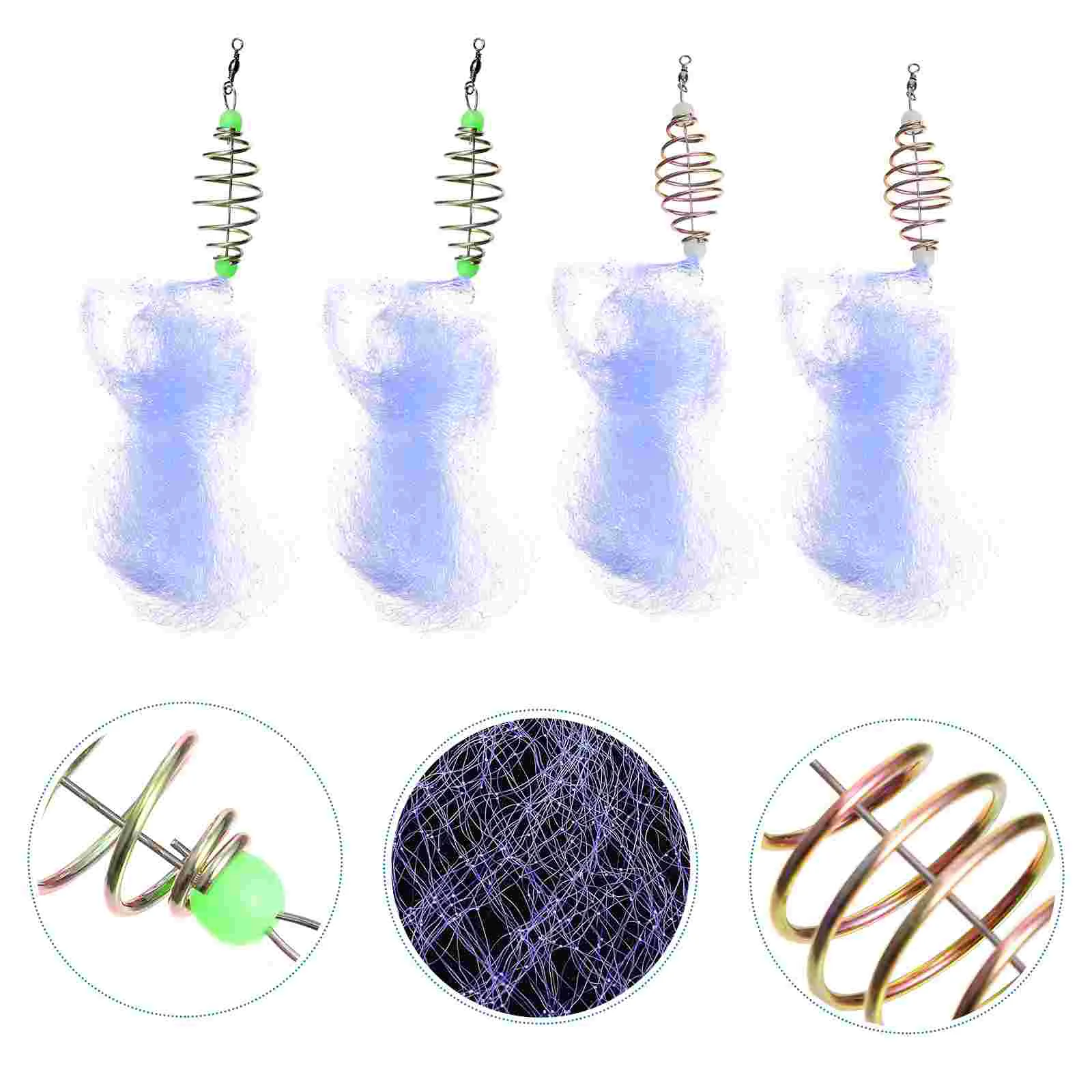 

10pcs Outdoor Fishing Spring Fishing Net Fishing Hooks Fishing Tackle Accessory