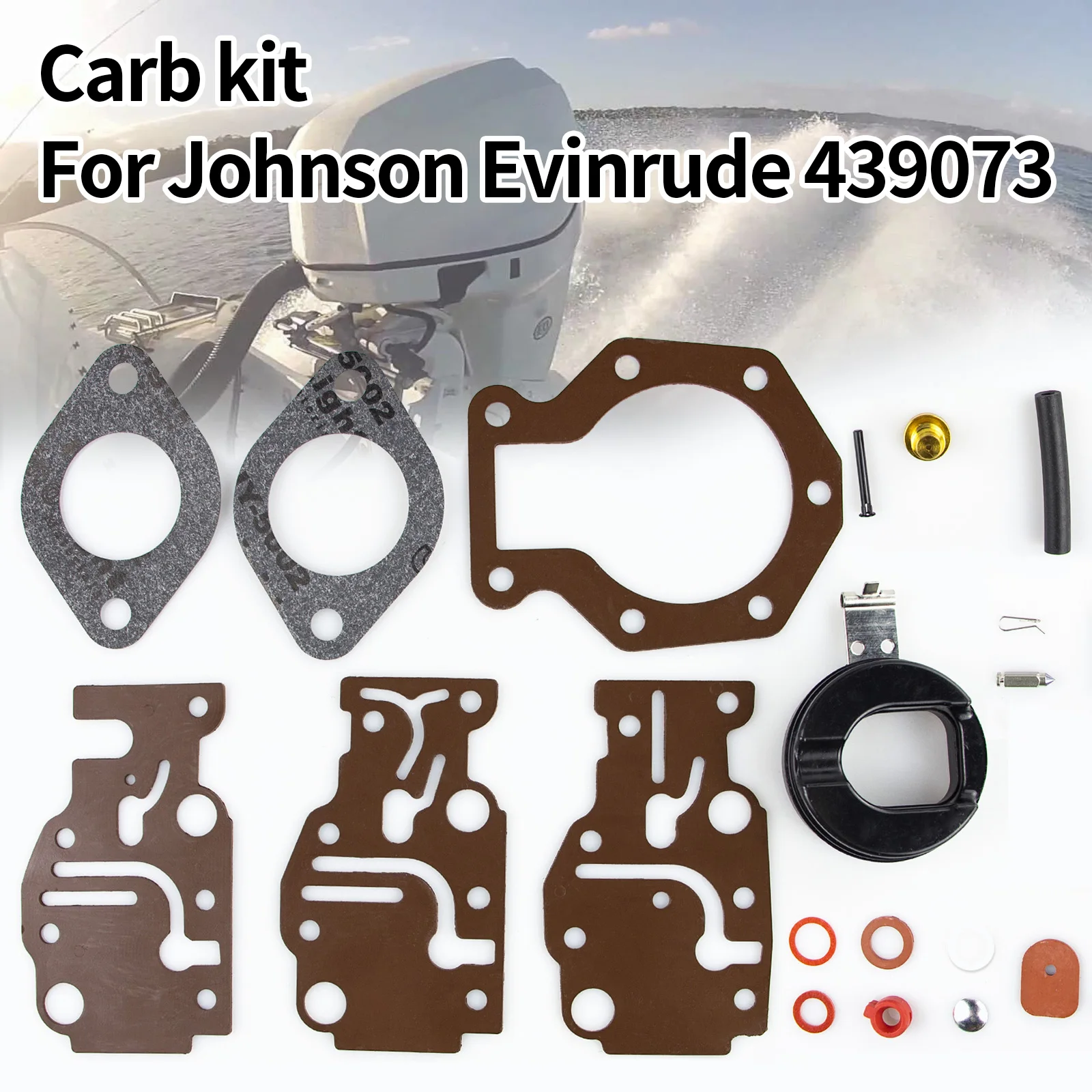 439073 комплект Carb для Johnson evinгруб Прохладный 431897 0439073 Sierra 18-7219 6 8 9 15 20 HP Ремонтный