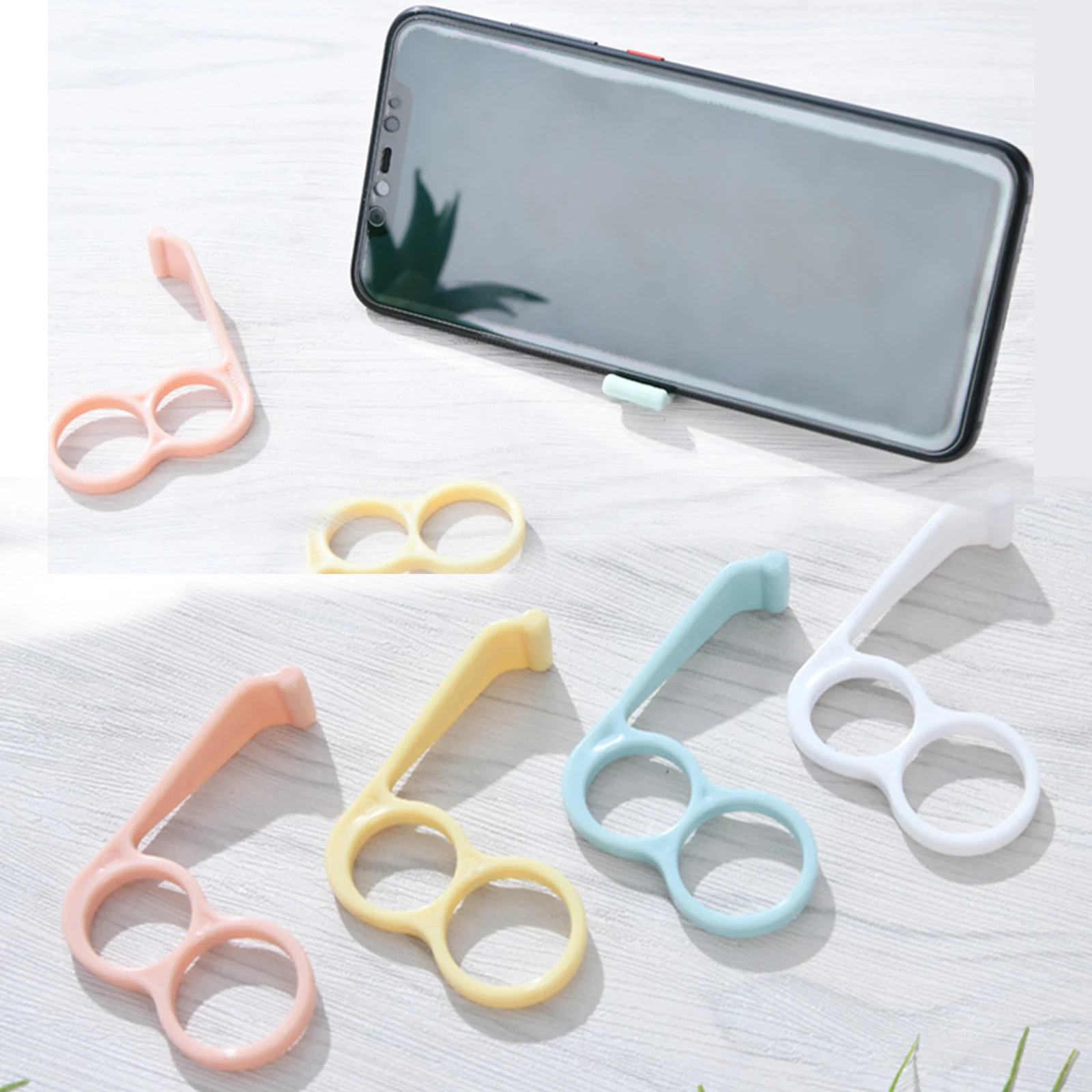 Flexible Finger Ring Phone Holder Stand,Phone Finger Holder,Artifact Multi-Function Holder Ring,no Need to Paste