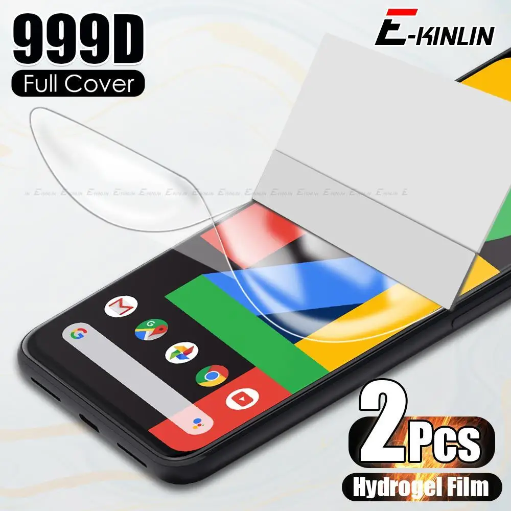 2 шт Гидрогелевая пленка для экрана Google Pixel 6 Pro 6a 5 5G 4 3 XL 4a 3a 4XL 3XL 3aXL полное покрытие