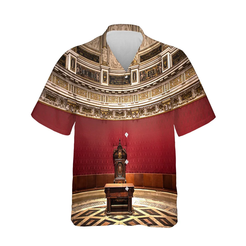 Jumeast 3D Printed New Hawaiian Shirts For Men Summer Gothic Streetwear Men's Short Sleeve Shirts Fashion Comfort Clothing Tops