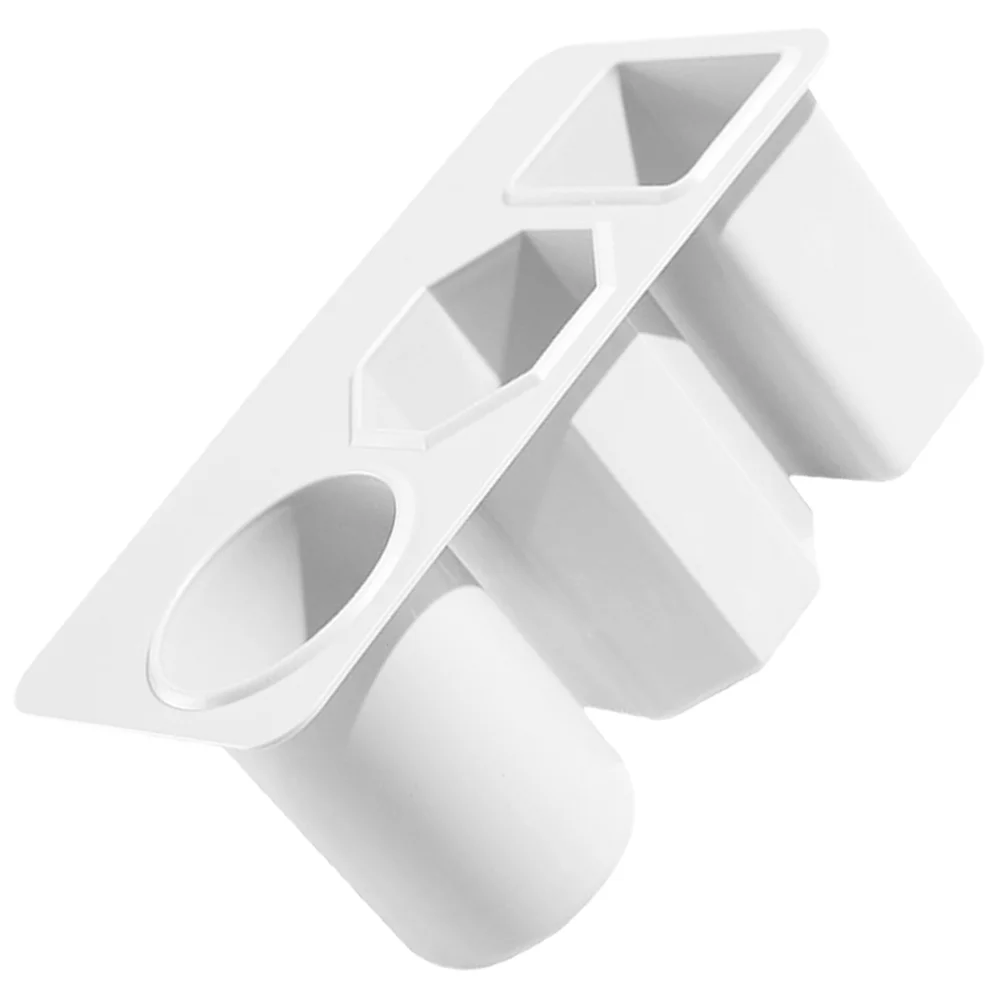 

Stationery Office Holder Pen Storage 3-grids White The Hips Plastic Organizer Deskside Desktop