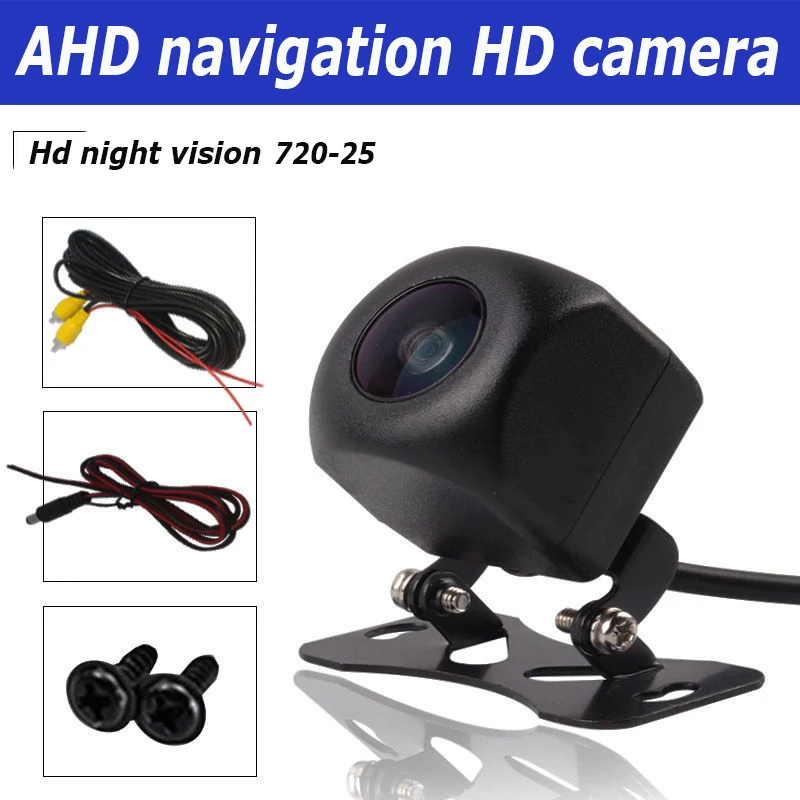 

AHD Reversing Image HD probe Reversing camera Super clear night vision Starlight 1080P wide Angle full color rearview mirror hea