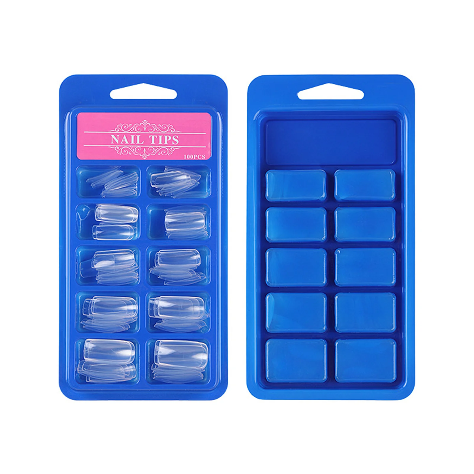 

100 шт. Прозрачные типсы для ногтей для маникюра, разные искусственные ногти для нейл-арта, практики начинающих