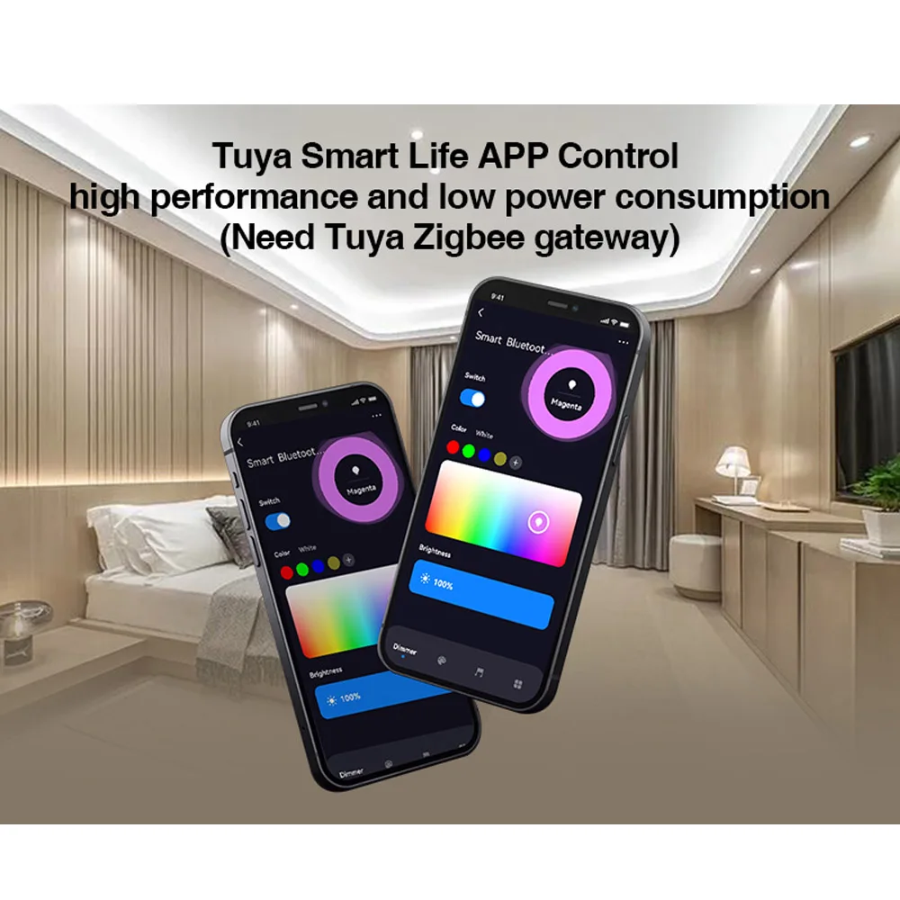DC5-24V Zigbee 3.0 одноцветный светодиодный контроллер Tuya Smart Life APP управление кнопкой