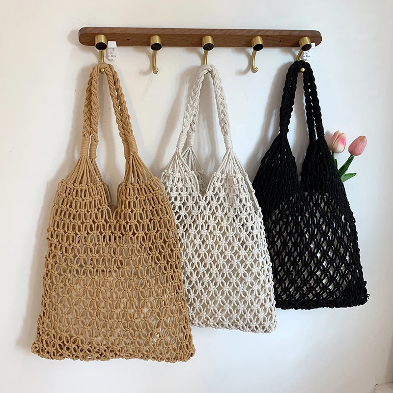 VeryMe 2022 Summer Travel Beach Big Handbag Fashion Hollow Large Capacity Shoulder Women's Bag Brand Designer Female Tote Purses