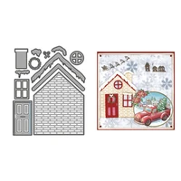 winter snow house new 2022 metal cutting dies for scrapbooking mold cut stencil handmade tools diy card make mould model craft