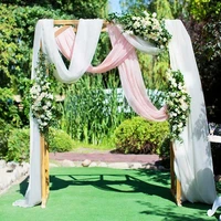chiffon wedding arch fabric backdrop drape curtains scarf bridal ceremony party supplies ceremony reception hanging decoration