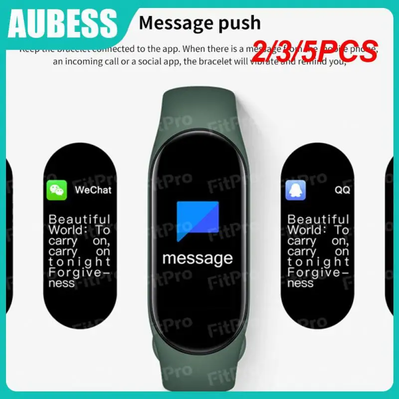 

2/3/5PCS Fitness Tracker Smart Bracelet Blood Pressure Smartwatch Hd Large Screen Ip67 Waterproof M7 Smart Watch