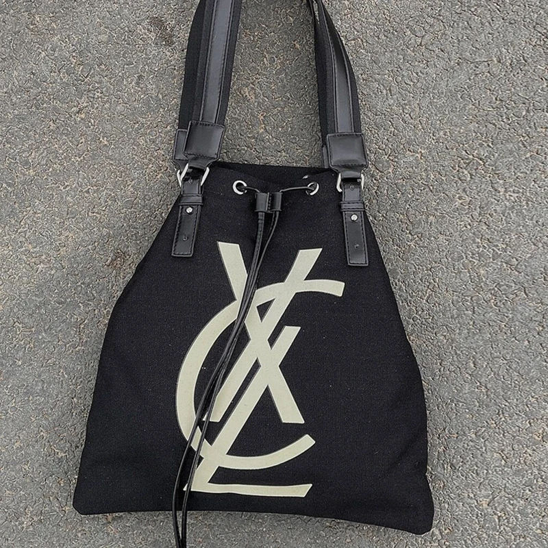 

Дизайнерская Роскошная брендовая сумка, модная холщовая вместительная сумка-тоут, повседневная женская сумка через плечо с надписью граффити и кошелек для квилтинга