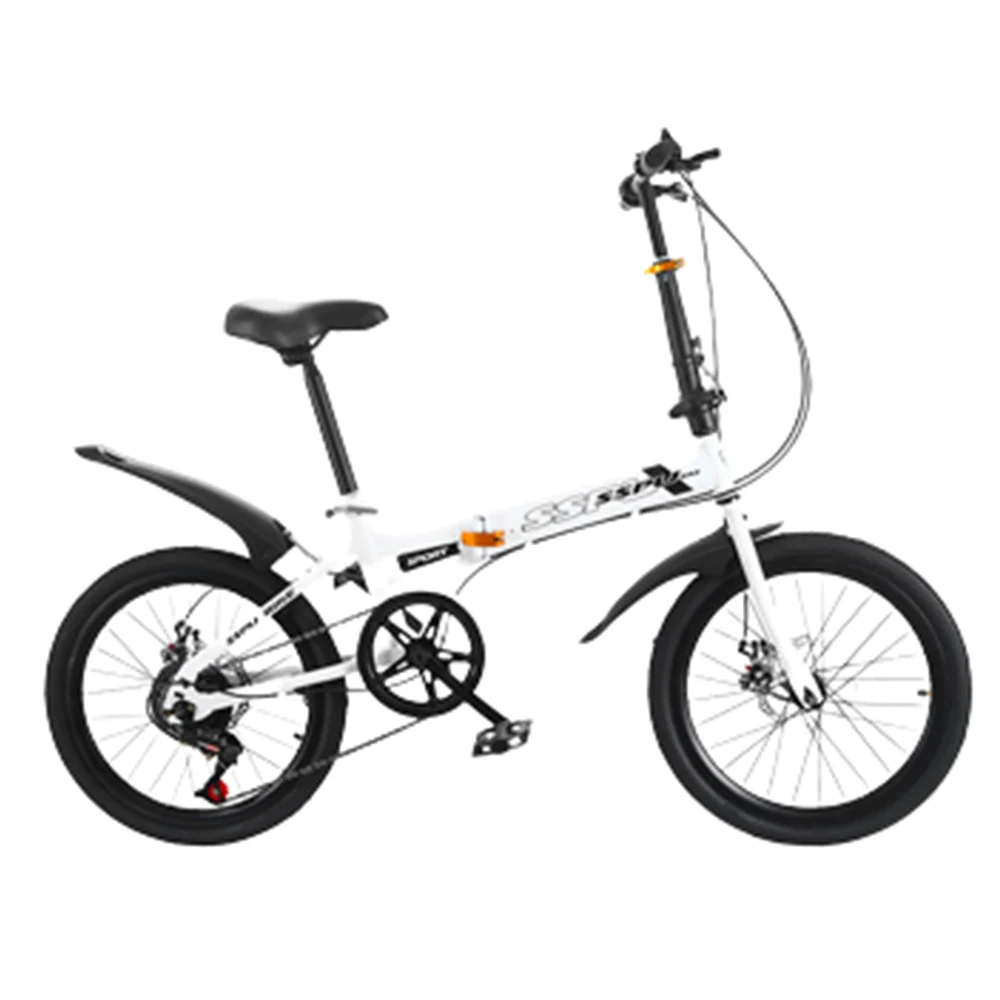 

20 Inches Folding Bicycle Seventh Gear Variable Speed Bike With 49cm Tire Diameter Removable Vehicle